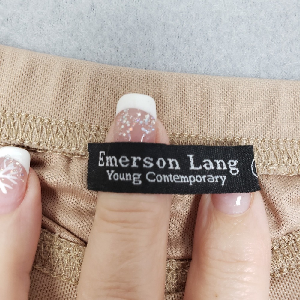 Emerson Lang Size S Studded Maxi Skirt Tan Embellished Indie Sleaze Festival NWT - Picture 5 of 11